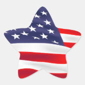US patriottisch Ster Sticker (Voorkant)