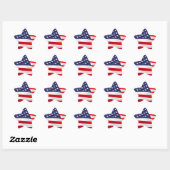 US patriottisch Ster Sticker (Vel)