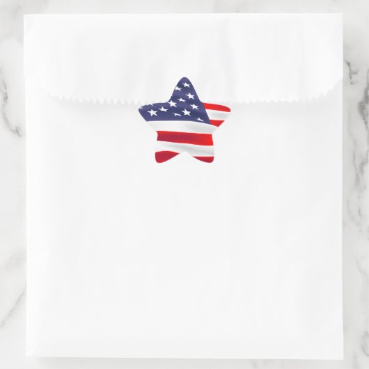 US patriottisch Ster Sticker (Tas)