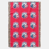 US Peace Corps VV Throw Blanket Deken (Voorkant Verticaal)