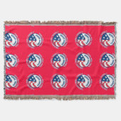 US Peace Corps VV Throw Blanket Deken (Voorkant)