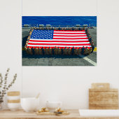 US PERSONNEL HONORING FLAG POSTER (Keuken)