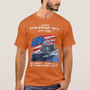 US Philippine Zee CG58 Class Cruiser American Fla T-shirt