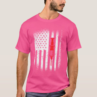 US Phlebotomic Nurse Anesthesiologist Doctor T-shirt