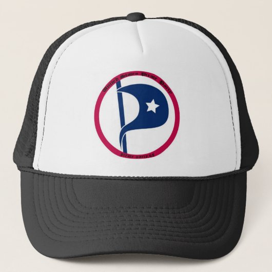 US Pirate Party Trucker Pet (Voorkant)