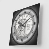 US Platinum Liberty Coin ~ Roman Numals ~ Vierkante Klok (Hoek)