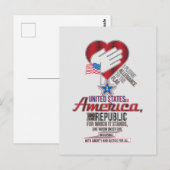 US Pledge of Allegiance Briefkaart (Voorkant / Achterkant)