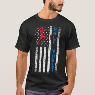 US Pole Vaulter American Pole Vault Vlag T-shirt