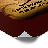 US Pony Express Map Route Art Poster (Hoek)