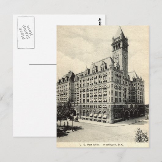 US Post Kantoor Washington DC 1907  Briefkaart (Voorkant / Achterkant)
