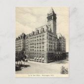 US Post Kantoor Washington DC 1907  Briefkaart (Voorkant)