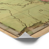 US Post Road Map 2 juni 1804 Poster (Hoek)