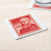 US Postage Stamp Onderzetter Set (Schuin)