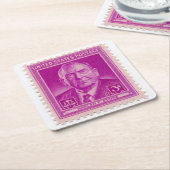 US Postage Stamp Onderzetter Set (Schuin)