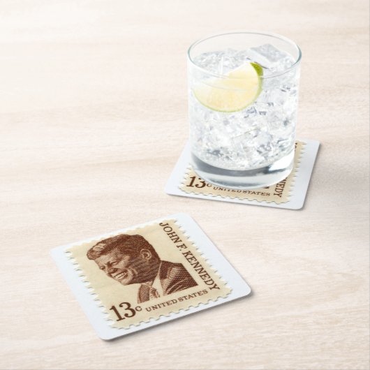  US Postage Stamp Onderzetter Set (Insitu)