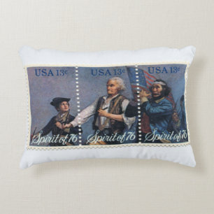 US Postage Stamp Sierkussen Accent Kussen