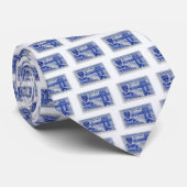US Postage Stamp Stropdas (Opgerold)