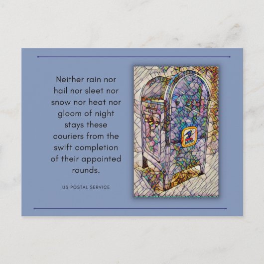US Postal Service Briefkaart (Voorkant)