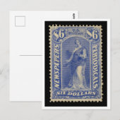 US Postzegel $6 voor Kranten Periodieken Briefkaart (Voorkant / Achterkant)