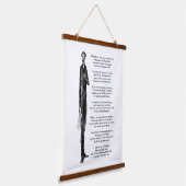 US President Abraham Lincoln Tribute Nursery Rhyme Hangend Wandkleed (Gebogen)