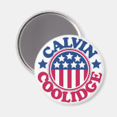 US President Calvin Coolidge Magneet (Voorkant / Achterkant)