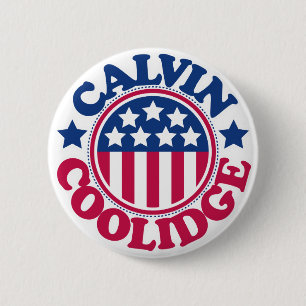 US President Calvin Coolidge Ronde Button 5,7 Cm