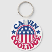 US President Calvin Coolidge Sleutelhanger (Voorkant)