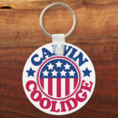 US President Calvin Coolidge Sleutelhanger (Voorkant)