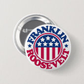 US President Franklin Roosevelt Ronde Button 5,7 Cm (Voorkant /achterkant)