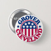 US President Grover Cleveland Ronde Button 5,7 Cm (Voorkant /achterkant)