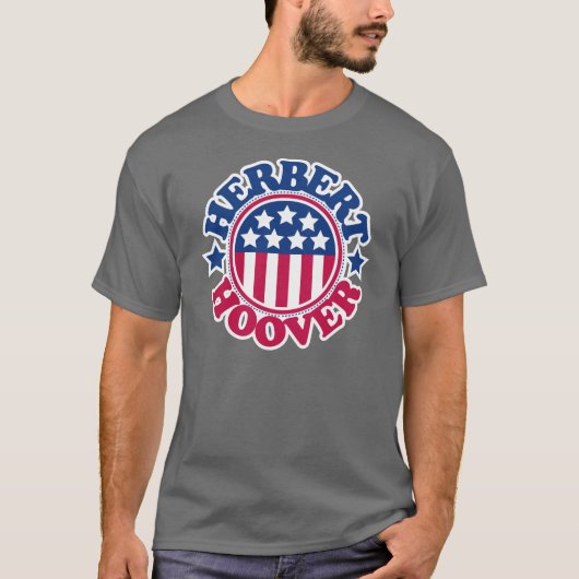 US President Herbert Hoover T-shirt (Voorkant)