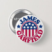US President James Garfield Ronde Button 5,7 Cm (Voorkant /achterkant)