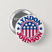 US President Lyndon Johnson Ronde Button 5,7 Cm (Voorkant /achterkant)