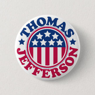 US President Thomas Jefferson Ronde Button 5,7 Cm