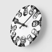 US President Wall Clock Ronde Klok (Hoek)