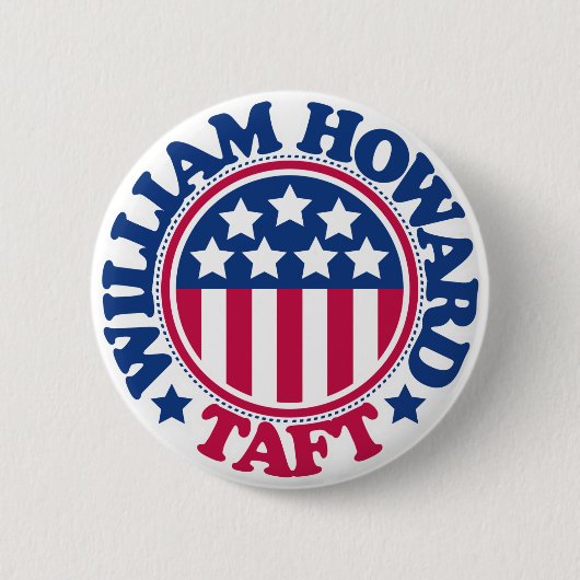 US President William Howard Taft Ronde Button 5,7 Cm (Voorkant)