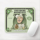 US Presidenten Mousepad: #26 Theodore Roosevelt Muismat (Met muis)