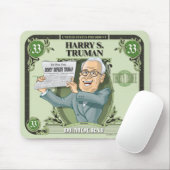 US Presidenten Mousepad: #33 Harry S. Truman Muismat (Met muis)