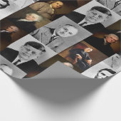 US Presidenten plus Hamilton en Franklin History Cadeaupapier (Hoek)