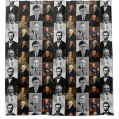 US Presidenten plus Hamilton en Franklin History Douchegordijn (Voorkant)