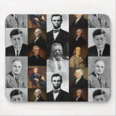 US Presidenten plus Hamilton en Franklin History Muismat (Voorkant)