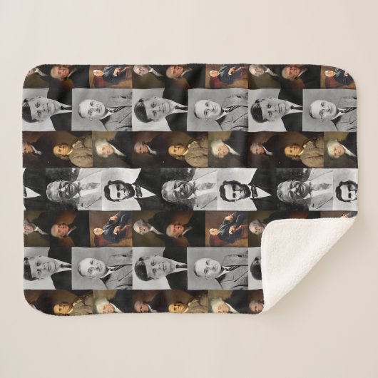 US Presidenten plus Hamilton en Franklin History Sherpa Deken (Voorkant (horizontaal))