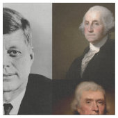 US Presidenten plus Hamilton en Franklin History Stof (Close Up)