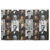US Presidenten plus Hamilton en Franklin History Stof (Fat Quarter)