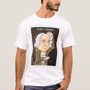 US Presidenten Stamp Shirt #2 Adams