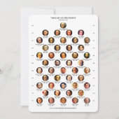 US Presidenten tijdlijnkaart Feestdagenkaart (Voorkant)