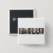 US-Presidenten Vierkante Button 5,1 Cm (Voorkant /achterkant)