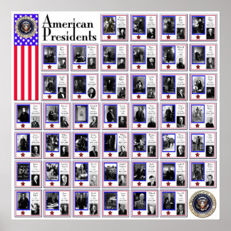 US PRESIDENTEN WHITE A/564 POSTER