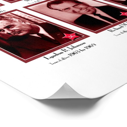 US PRESIDENTEN WHITE C/566 POSTER (Hoek)