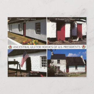 US Presidential homesteads in Ulster Briefkaart